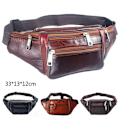 Miniatyrbild 6 av 11: Herr Äkta Läder Clutch Väskor Business Kohud Plånböcker Dragkedja Handväska Skinn Mobilväska Man J8d0 Horizontal black One-size