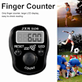 Miniatyrbild 11 av 11: 1x Digital Tasbih LED-display Pip-ljud Handräknare Dörr Finger Sembahyang Doorgift Digital Z9H0 red onesize