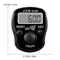 Miniatyrbild 2 av 11: 1x Digital Tasbih LED-display Pip-ljud Handräknare Dörr Finger Sembahyang Doorgift Digital Z9H0 red onesize