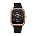 Miniatyrbild 1 av 11: Damklocka Ny 2024 Original Quartz Silikon 9961 Vit Svart Mode Fritid O0r3 Black One size
