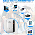 Miniatyrbild 5 av 11: 2024 Nyaste WiFi-förlängare, Trådlös Repeater, WiFi-Repeater, WiFi-förlängare Signal Booster för Hemmet, Trådlös Repeater Långdistansförstärkare med  white US