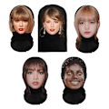 Miniatyrbild 10 av 10: Taylor Swift 3D Mask Lisa 3D-Printad Rolig Huvtröja Ansikte Show Parodi Knepig Balaclava 5-Michael 1 Pc