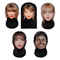 Miniatyrbild 5 av 10: Taylor Swift 3D Mask Lisa 3D-Printad Rolig Huvtröja Ansikte Show Parodi Knepig Balaclava 5-Michael 1 Pc
