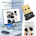 Miniatyrbild 10 av 11: USB Bluetooth 5.1 Adapter Sändare Mottagare V5.1 Bluetooth Audio Bluetooth För PC Laptop USB Dongle Adapter