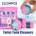 Miniatyrbild 9 av 11: 12/24 Cistern Blå Bubbelblock Toalett Skål Fräschare Rengöringsblock Tablett T8O1 pink PackagingA 1PC 24pcs