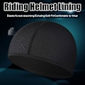 Miniatyrbild 7 av 11: 1 st Andningsbar Sport Snabbtorkande Skull Cap Hatt Ridfoder Inner USD H0V3 black onesize