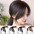 Miniatyrbild 10 av 11: Eight Bangs Damperuk 3D Huvud Tunn Sektion Medium Simulerad Lugg Peruk Delad A0H8 Dark brown one size