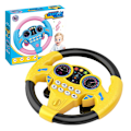 Miniatyrbild 8 av 11: Simuleringsbil leksak ratt barn baby interaktiv yellow without light