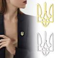 Miniatyrbild 5 av 11: Ukraina Flagga Kavajnål, Ukrainsk Symbol, Ukraina Trefot Ukrain Golden One size