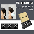 Miniatyrbild 9 av 11: USB Bluetooth 5.1 Adapter Sändare Mottagare V5.1 Bluetooth Audio Bluetooth För PC Laptop USB Dongle Adapter