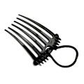 Miniatyrbild 6 av 11: Bandette Kam, Bandette Kam med Elastiskt Band, Hästsvans UP K9B2 Bump it M2M0 blackA one-size 2pcs