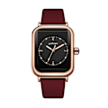 Miniatyrbild 1 av 11: Damklocka Ny 2024 Original Quartz Silikon 9961 Vit Svart Mode Fritid O0r3 Red One size