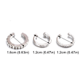 Miniatyrbild 8 av 11: 3st/set Dam Legering Örhänge Öronmudd Brosk Icke U4U7 W2I5 V3N1 ∫σ R6C4 Silvery B