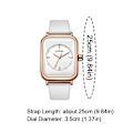 Miniatyrbild 2 av 11: Damklocka Ny 2024 Original Quartz Silikon 9961 Vit Svart Mode Fritid O0r3 Red One size