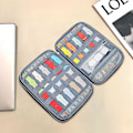 Miniatyrbild 3 av 5: Hopeup förvaringsväska Multifunktionell Bärbar Organizer Watch case för resor Grå Single Tier