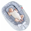 Miniatyrbild 2 av 5: Baby Lounger Pod Bomull Andas Avtagbar Sovvagga Bärbar Nyfödd Kudde Säng Krona Grå