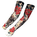 Miniatyrbild 1 av 4: 2 par Ice Sleeve Unisex Tatuering Ice Sleeve Sommar Outdoor Skateboard UV-skydd Uniform Arm Ärm Färg 01 Färg 02 ingen