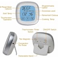 Miniatyrbild 3 av 5: Kötttermometer, omedelbar avläsning mattermometer digital termometer med timerlarm sond för ugn, kök, grillning, rökare (silver)