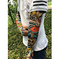 Miniatyrbild 3 av 4: 2 par Ice Sleeve Unisex Tatuering Ice Sleeve Sommar Outdoor Skateboard UV-skydd Uniform Arm Ärm Färg 01 Färg 02 ingen