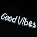 Miniatyrbild 3 av 4: Good Vibes Utsökta Bokstäver Forma LED-skyltar, Genomskinlig PVC Söt Unik Form Neonljus, för Jul Sovrumsvägg Barnrum