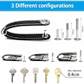 Miniatyrbild 4 av 5: Nyckelorganisatör i äkta läder, nyckelhållare i fickformat, smart nyckelhållare med snygg, funktionell och praktisk presentförpackning (för 7-9 nycklar)