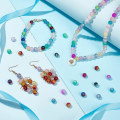 Miniatyrbild 4 av 4: 8mm crack glaspärlor 15 färger runda pärlor armband pärlor crack beads kristall pärlor julgransprydnader pärlstav vänskapsarmband