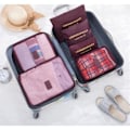 Miniatyrbild 3 av 4: Resväska Förvaringsbox Set - Fyrkantig Oxford Cloth Resekläder Förvaringsväska Resematerial Set Underkläder Väska Organizer Sex-delad förvaringsväska