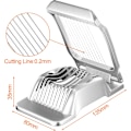 Miniatyrbillede 2 af 4: Professionel æggedeler robust aluminium, tåler opvaskemaskine, æggedeler, individuel og stabil spænding til æg, kiwi, jordbær, blød mad