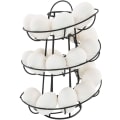 Miniatyrbilde 1 av 3: Spiralformet oppbevaring av eggdispenser, spiralformet eggstativ i metalljern