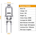 Miniatyrbillede 2 af 7: G4 Halogenpærer 10W 12V - Varm Hvid - 20 Pak 10W 20pcs