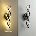 Miniatyrbillede 3 af 5: Moderne og minimalistisk soveværelse, sengelampe til væg, kreativ lampe, nordisk korridor dekoration, baggrundsvæg, kunstnerisk design, W Gold Cool White(5500-7000K)