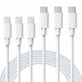 USB C till Lightning-kabel 3-pack 1M iPhone snabbladdningskabel PD snabbladdning Lightning till USB C-kabel kompatibel med 14/14Pro Max/14Pro
