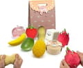9-pack Squishy Squeeze Set-Klassisk Långsamt Stigande Squishy av Squeeze Jordgubbsknut Äpple Banan Squishies Olika Designer, Töjbar Sensorisk 1pcs-random