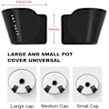 Miniatyrbillede 2 af 5: 3 Par Panlågsholder Organiser Stærk Selvklæbende Potlågsstativ Holder Stativ Væghængt Saucepan Dæk Opbevaring Bageudstyr Organizer