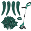 Miniatyrbillede 4 af 5: 50 stk. Plæneklipper Plastklinge Skæreblad til Bosch Plæneklipper