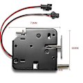 Miniatyrbild 3 av 4: 2x 12v 2a Intelligent Elektronisk Styrd Elektromagnetisk Lås, Skåp Lås, Access Control S -gt