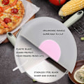 Miniatyrbilde 3 av 5: Pizzahjul - Pizzakutter med beskyttende bladbeskyttelse - Super skarp pizzakutter i rustfritt stål