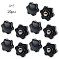 Miniatyrbilde 1 av 5: 10 stk. M5/m6/m8/m10 Innvendig Gjenget Sekskantet Hode Klemskrue Knot Wing Nut M6