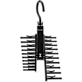 Miniatyrbillede 2 af 5: 20 Slips Hanger Holder, Justerbar Slips Stativ Bælte Skærv Hook Hanger Holder Organizer Med Anti-Slip Clips Til Slips, Bælte, Skærv Sort 1stk