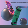 Miniatyrbillede 2 af 5: Beskyttende etui kompatibel med Steam Deck, hård pc hudvenlig følelse stødsikker cover med kickstand, Steam Deck tilbehør Pink