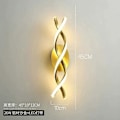 Miniatyrbillede 1 af 5: Moderne og minimalistisk soveværelse, sengelampe til væg, kreativ lampe, nordisk korridor dekoration, baggrundsvæg, kunstnerisk design, W Gold Cool White(5500-7000K)