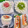 Miniatyrbillede 3 af 5: 3 stk., V-formede tyller i rustfrit stål til perfekt sprøjtede cupcakes og cookies - Santa Anna tylle til frosting og vandbakkelser - Ess