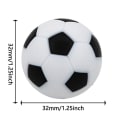 Miniatyrbillede 3 af 5: Bordfodbold 6 stk. Bordfodboldbolde 32mm Mini Fodboldbolde Udskiftning Til Bordfodbold Spil Tilbehør