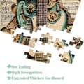 Miniatyrbilde 3 av 8: Gears & Strings 1000-brikkers Steampunk Gitarpuslespill, Vintage Gitar 1000 brikkers puslespill som hjemmeinnredning, 1 stk