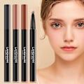 Miniatyrbillede 3 af 5: Magic Eyebrow Pencil, 2024 Opgradering Microblade Øjenbryn Pen Dobbelt-Endet Vandfast Black