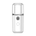 Nano Ansiktsmist Spray Lommeformat USB-Lading Vann Ansiktsfukter for Hydrering, Hvit