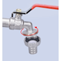 Miniatyrbild 3 av 6: IBC-tankadapter IBC-koppling IBC-anslutning IBC-tankadapter - black faucet