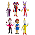 Miniatyrbillede 1 af 5: Fantastiske digitale cirkus actionfigurer unikt design simuleringsminiaturmodeller til børn drenge piger fødselsdagsgaver 6pcs