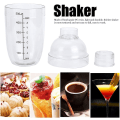 Miniatyrbild 4 av 5: Plast Cocktailshaker, 500 ml Shakerkopp Klar Dryck Shaker Flaska Iste Shaker Avtagbar Mjölktekanna Blandningsshakrar med Skala