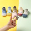 Miniatyrbillede 3 af 5: Tå Slippers Strømper Sko Skridsikre Indendørs Bomuld Tynde Baby Første Gå Sko Til Blue 24-25